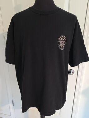 Winner's Circle Bar & Grill Men's Black Short Sleeve Tee with Chest Emblem